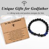 OAVOOK Godfather Gifts Cross Bracelet for Men Proposal Gifts Christmas,
