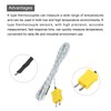 sourcing map 15pcs K Type Thermocouple Mini Connector Temperature Sensor