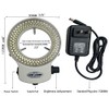 Generic LED-144W-ZK White Adjustable 144 LED Ring Light Illuminator for