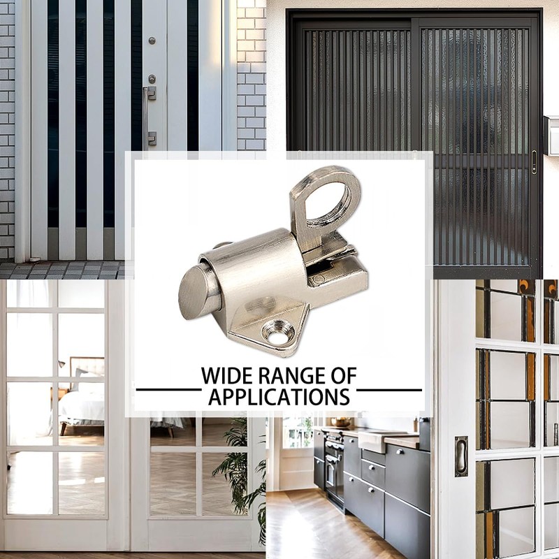 DOERDO Latch Lock Zinc Alloy Automatic Spring Load Bolt Latch,