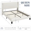 Yaheetech Yaheetech Queen Bed Frame Upholstered Platform Bed with Fabric