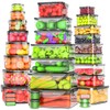 62 Pcs Large Food Storage Containers with Lids Airtight,Total 656OZ(31