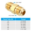 PATIKIL 5/16" Male Flare x 5/16" Male Flare Connector, 2