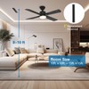 LITBM 42" Ceiling Fans with Light and Remote, Energy Saving
