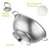 AHIABOAT AHIABOAT 3Qt Metal Colander with Handle, Stainless Steel Strainer