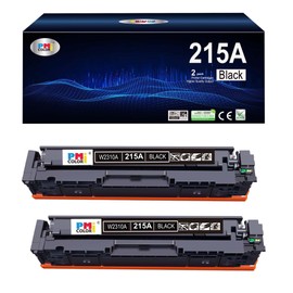 PM Colori 215A Black Toner Cartridges Compatible for HP 215A W2310A for HP Color Laserjet Pro MFP M182nw M183fw M182 M183 Color Laserjet Pro M155a, M155nw Printer Ink (2 Pack)