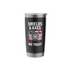 shields and axes we trust american viking norse mythology Stainless