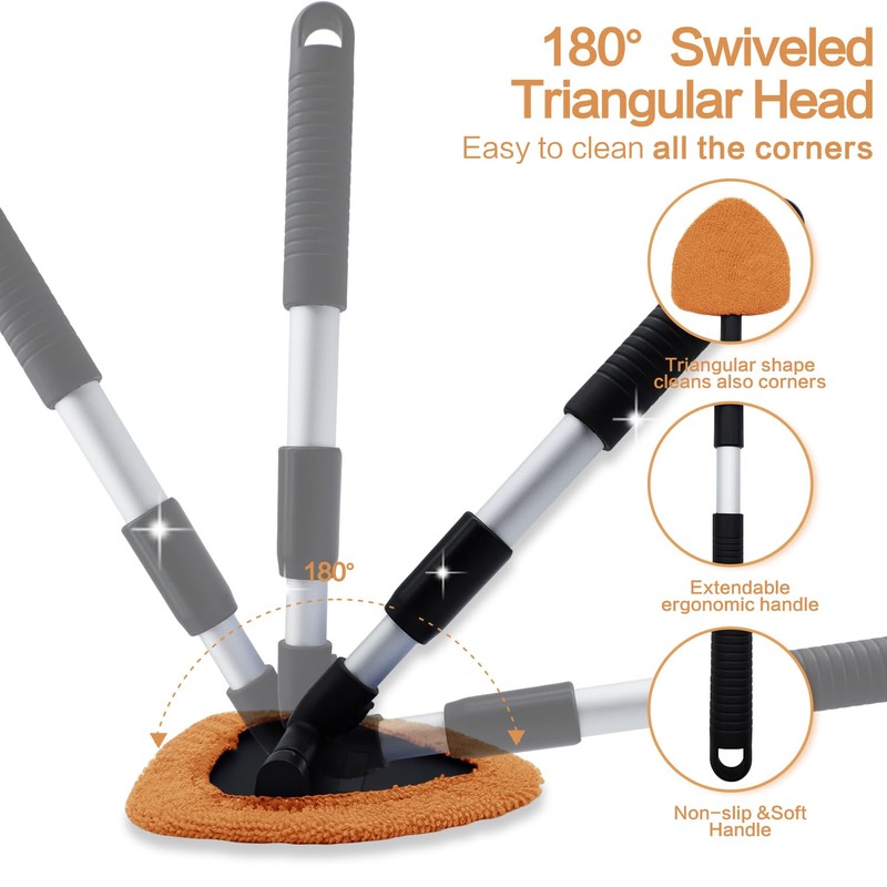 Windshield Cleaner Tool 22.5" L - Car Interior&Exterior Window Cleaning