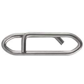 Dr.Fish Paquete de 50 clips de pesca de acero inoxidable, clip de velocidad de cambio rápido, conector de pesca de agua dulce, agua salada, aparejos de cebo rápido