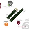 MARBURGER Watch Strap 18 mm Leather Crocodile (Caiman) Embossing with