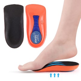 3/4 Orthopedic Arch Pads for Flat Feet Plantar Fasciitis Shin Splints Morton's Neuroma Pronation Bunion Heel Spurs Metatarsalgia Overpronation Foot Pain S