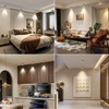 GeyouLux LED Surface-Mounted Spotlight, Dimmable, Extra Flat & 30° Swivel,