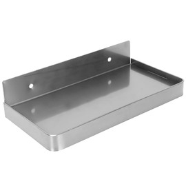 Stainless Steel Bathroom Phone Rack Holder Wall Mounted Phone Towel Storage Shelf Toilet Bathroom Supplies 185x90mm(Brushed Finish)