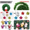 TYXHXTF 2 x 5.5 m Christmas garland, artificial Christmas garland
