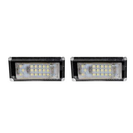 KIMISS LED License Plate Light for Mini R50 R52 R53 2001-2006 6000K 18 LEDs Number Plate Lamp Pair