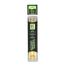 Clover Takumi Bamboo 7 Inch Double Point Knitting Needle Size 10