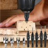 15 PCS Countersink Drill Bit Set, Woodworking Chamfered Set,1/4 Inch