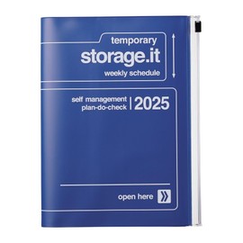 MARK'S 2024/2025 Pocket Diary A5 Vertical, Storage It // Navy: From September 2024 to December 2025
