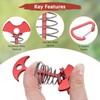 TIXIPEM Fishbone Deck Anchor Pegs with Buckles [10PCS] - Aluminium