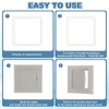 PATIKIL Access Panel for Drywall 145x295mm, 1 Set ABS Plastic
