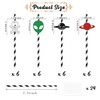 24Pcs Space Straws Outer Space Themed Birthday Party Decorations, Space