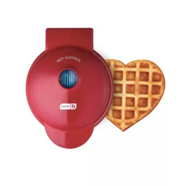 Dash Red Heart Mini Waffle Maker mothers  Day Gift Free Ship