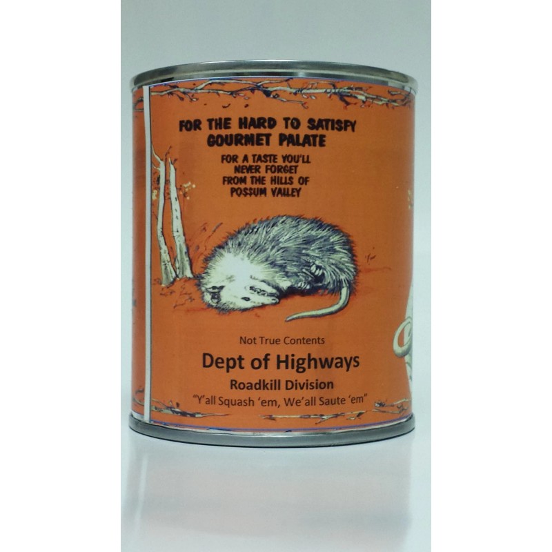 bluepirateauctions Creamed Possum with Coonfat Gravy Roadkill. Give a Can