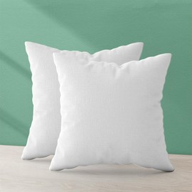 Trendy Home 20x20 Throw Pillow Insert (Set of 2, White) Bed and Couch Pillows Stuffer Hypoallergenic, Decorative Home Indoor Outdoor Sofa Pillow Filler (Non Woven, 2 Pack)