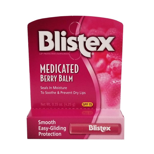 Blistex Medicated Berry Balm SPF 15 0.15 oz (Pack of 11)