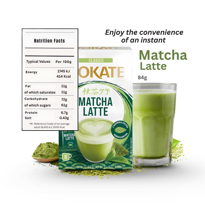 Instant Coffee Sachets Bundle │Includes: 2x Mokate Coffee Sachets Matcha