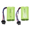 Blomiky 2 Pack 7.4V 2S 600Mah Li-ion Rechargerable Battery With