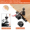 Puriwood Metal Concealed Hinge Jig with Quick Clamp and Dust