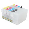 4 Colors Ink Cartridge with Permanent Chip Printer Refill Ink