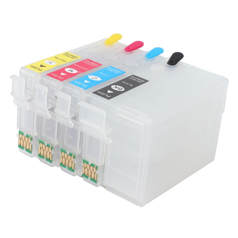 4 Colors Ink Cartridge with Permanent Chip Printer Refill Ink
