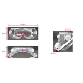 Takagi Anti-Fog Type Work Glasses with Air Vent, Anti-Fog Treatment, Anti-Fog, Can Be Worn Even While Wearing Glasses, Work Glasses, Protective Eyes, Clear Lenses