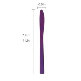 Dinner Knives 12 Pieces 7.9-Inch Tableware, BUY&USE Stainless Steel Purple Cutlery Set