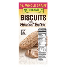 Nature Valley **2 Box**Nature Valley Biscuit Sandwich with Almond Butter (30 ct.)~Total 60 ct.