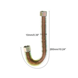 PATIKIL Air Compressor Exhaust Tube, 16mm Thread Aluminum Alloy Compressor Accessories Replacement Parts