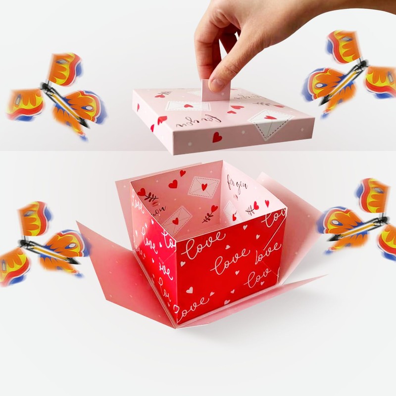 FETTIPOP DIY Gift Box Butterfly Explosion (Love) 8.5 x 14