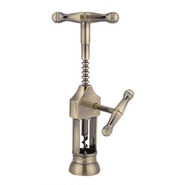 Abridor de vino retro portátil, abridor de botellas de vino tinto de acero inoxidable, sacacorchos, extractor de corcho, kit de removedor de tapa de cerveza, herramientas de barra