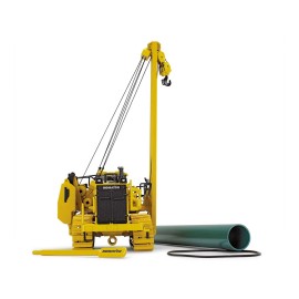 First Gear 1/50 Diecast Model DCD Komatsu D155CX-8 Pipelayer with K170 Yellow Pipelayer with Accessories for Kids