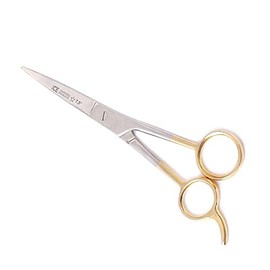 AAProTools 7.5" Hair Cutting Scissors Barber Shears - Ice Tempered Stainless Steel Gold Plated Handle
