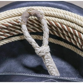 M-Royal Saddles Charro Natural Rawhide Rope Soga Lariat Hondilla