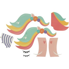 MegaCrea DIY Tissue box for decorating unicorn glitter