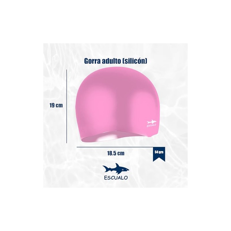 escualo Gorra para Natacion Unisex Adulto Modelo Gx60 (Silicon) Impermeable,