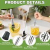 4 Pcs Straw Puncher and Muddler for Lemonade Plastic Lids