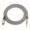5 ft Canare Quad Balanced Patch Cable Grey Neutrik XLR