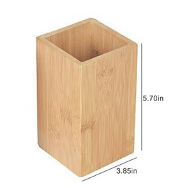 DIYARTS Utensil Holder, Kitchen Utensil Holder, Kitchen Organiser, Wooden Kitchen Utensils Pot, Wood Cutlery Caddy Holders for Spatula Spoon Cooking Tools