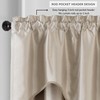 Elrene Home Fashions Colette Faux-Silk Scalloped Window Valance, 50 in