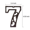 Decorative House Numbers-4.6 Inch High Rustic Cast Iron Home Address